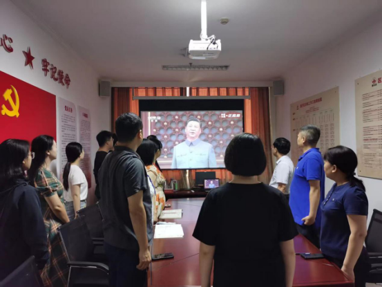 惠济区工商业联合会成员集中观看庆祝中国共产党成立百年大会(图1) 惠济区工商业联合会成员集中观看庆祝中国共产党成立百年大会(图1)