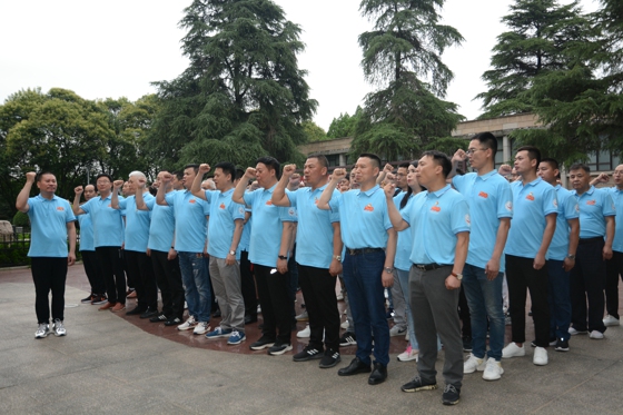 河南省温州商会组织百名党员重温入党誓词(图1)