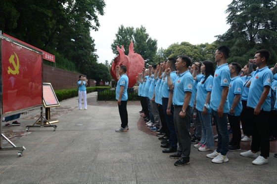 河南省温州商会组织百名党员重温入党誓词(图2)