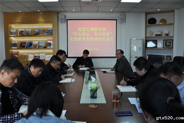 党派工商联支部召开“不忘初心、牢记使命”专题组织生活会和民主评议党员(图1)